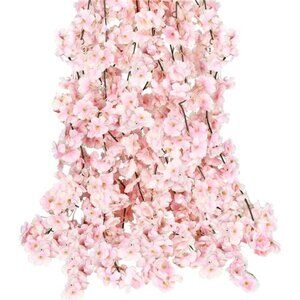 Artificial Cherry Blossom Flower Vines Artificial Flower Hanging Silk Flowers